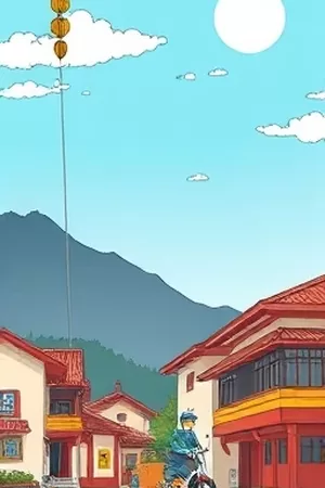 《春分之后》天台黄昏少年背影竖版封面